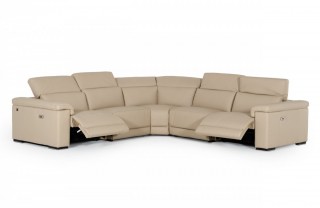 Extravagant Designer Leather Sectional