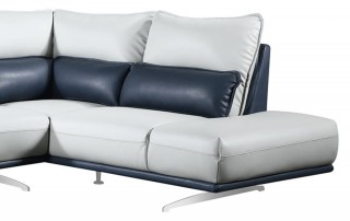 Extravagant Tufted Leather Curved Corner Sofa