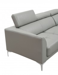 Exclusive Curved Sectional Sofa in Leather