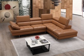 Adjustable Head Cushions Designer Leather Sectional