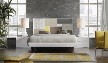 Stylish Wood Platform and Headboard Bed with Extra Storage Stylish Wood Platform and Headboard Bed with Extra Storage