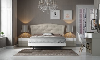 High-class Fabric Modern Platform Bed