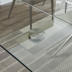 Exquisite Glass Top Dining Room Design