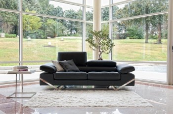 Top Grain Italian Leather Contemporary Sofa Set Top Grain Italian Leather Contemporary Sofa Set