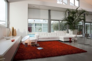 Graceful Covered in All Leather Sectional