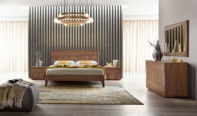 Made in Italy Wood Platform Bedroom Furniture Sets