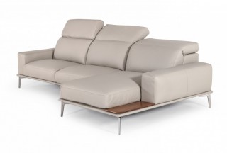 Unique Quality Leather L-shape Sectional