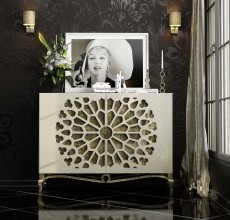 Light Beige High Gloss Buffet for Living Room Light Beige High Gloss Buffet for Living Room