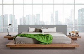 Overnice Leather High End Platform Bed