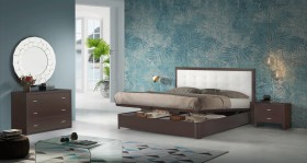 Made in Spain Leather Modern Contemporary Bedroom Designs with Extra Storage
