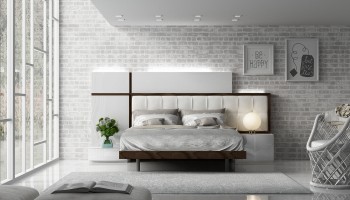 Unique Leather Modern Platform Bed Unique Leather Modern Platform Bed