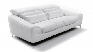 White Sofa Set in Soft Leather with Color Options