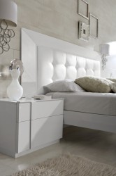 Durable Leather Modern Platform Bed