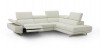 Advanced Adjustable Curved Sectional Sofa in Leather