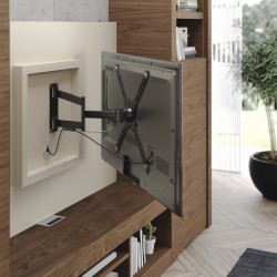 Incredible Wooden Wall Unit with Practical Interior