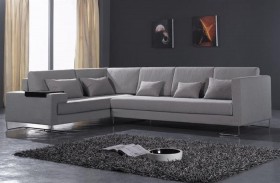 High End Colorful Microfiber Sectional