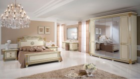 Made in Italy Wood High End Bedroom Furniture feat Wood Grain