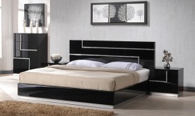Lacquered Unique Quality Elite Platform Bed