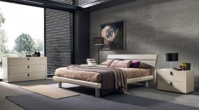 Made in Italy Wood Design Bedroom Furniture with Optional Storage System