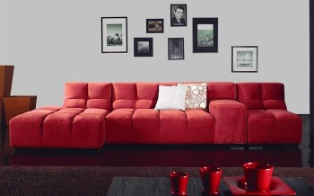 Elegant Custom Made Micrfoiber Sectional