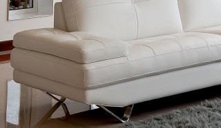 Contemporary Quality Leather L-shape Sectional