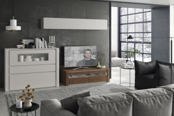 Elegant and Comfortable Matte Wall Unit Elegant and Comfortable Matte Wall Unit