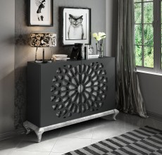 Modern Matte Black Buffet for Living Room Modern Matte Black Buffet for Living Room