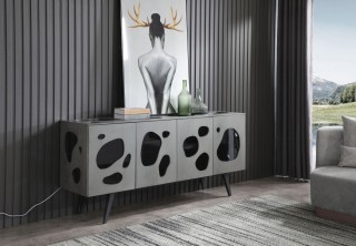 Modern Grey Buffet with Exquisite Design