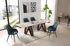 X-Shaped Contemporary Rectangular Dining Room Set X-Shaped Contemporary Rectangular Dining Room Set