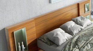Unique Wood Modern Platform Bed