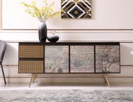 Modern Smoked Ash Buffet for Dining Room