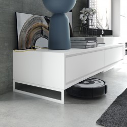 Luxury Matte White Wall Unit