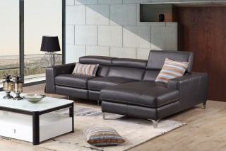 Contemporary Style 100% Italian Leather Sectional