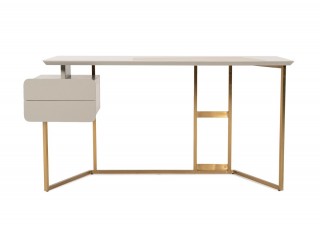 Modern Grey and Bronze Office Desk