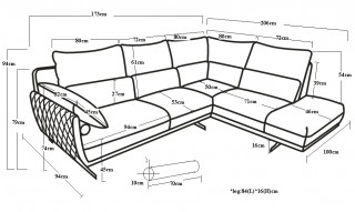 Extravagant Tufted Leather Curved Corner Sofa
