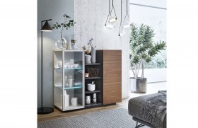White and Brown Wooden Wall Unit