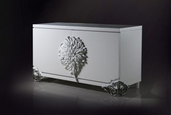 Contemporary Exlcusive Buffet with Chrome Legs and Elite Design