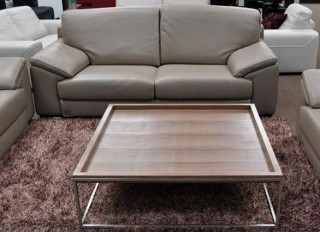 Coffee Table with Stainless Steel Base