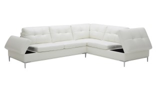 Elite Furniture Italian Leather Upholstery with Pillows