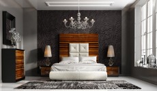 High-class Leather High End Bedroom Furniture Sets in Walnut High-class Leather High End Bedroom Furniture Sets in Walnut