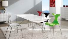 Made in Spain Rectangular in Wood Dining Room Furniture Dinette Made in Spain Rectangular in Wood Dining Room Furniture Dinette