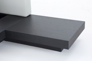 Sophisticated Leather Modern Platform Bed