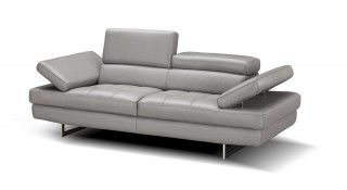 Manhattan Contemporary Italian Leather 2 PCs Sofa Set