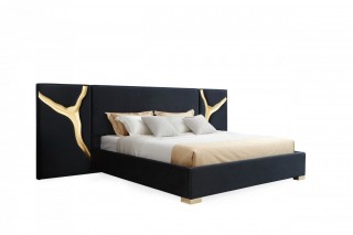 Designer Bedroom Set in High Gloss Lacquer