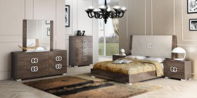 Made in Italy Elegant Leather High End Bedroom Sets
