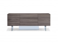 Luxury Walnut Buffet with Clear Glass Base Luxury Walnut Buffet with Clear Glass Base