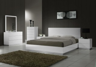 Lacquered Exclusive Quality High End Platform Bed