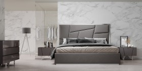 Elegant Leather Designer Bedroom Furniture Sets