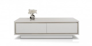 Modern White Crocodile Lacquer Coffee Table