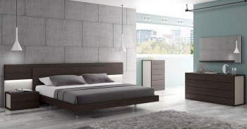 Graceful Wood Modern Contemporary Bedroom Designs feat Light